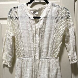 Entro Off-White, Lace Talla Dress (Small)